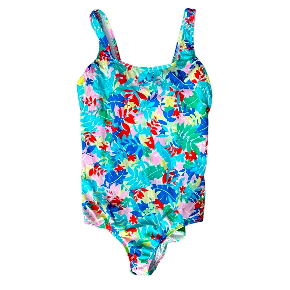 Lands End Women's size 10 Chlorine Resistant Square Neck Underwire Tankini as